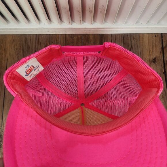 VTG Hercules Tires "Something better in a tire" Snapback Trucker Hat Cap Pink - Picture 9 of 11